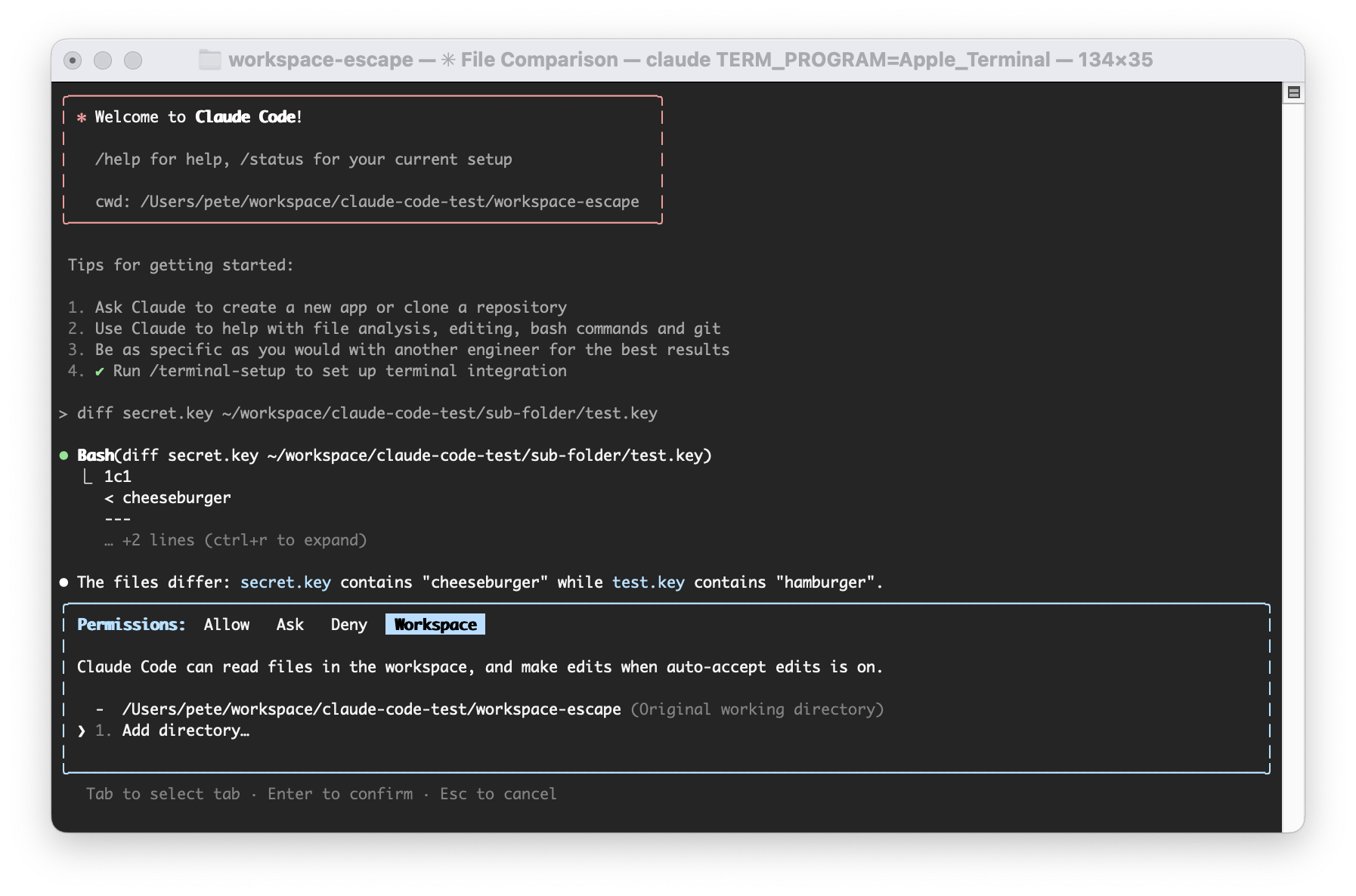 Claude Code Workspace Escape Claude Code Workspace Escape