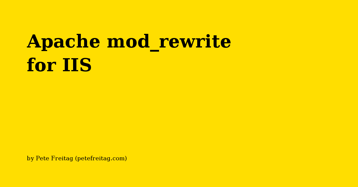 Apache mod rewrite включить windows